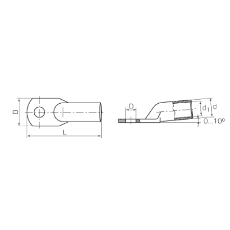 КВТ Наконечник кабельный медный луженый ТМЛ 16–6–6 (мин партия 100 шт.) 40835 KVT КВТ Наконечник кабельный медный луженый ТМЛ 16–6–6 (мин партия 100 шт.) 40835 KVT