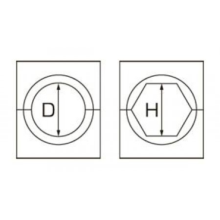 КВТ Матрица для стал. зажима круглая С-27,0/100т 61061 KVT КВТ Матрица для стал. зажима круглая С-27,0/100т 61061 KVT