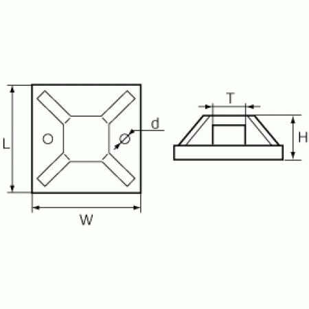 КВТ Площадка самоклеющаяся ПМС 25х25(чер) 63095 (цена за уп.) KVT КВТ Площадка самоклеющаяся ПМС 25х25(чер) 63095 (цена за уп.) KVT