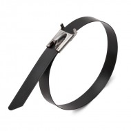 КВТ Стяжка стальная СКС-П (304) 4.6х400 с полимерным покрытием (мин партия 100 шт.) 74935 KVT