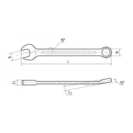 КВТ Ключ комбинированный 16мм серии KBT-PROFESSIONAL, 78380 KVT КВТ Ключ комбинированный 16мм серии KBT-PROFESSIONAL, 78380 KVT