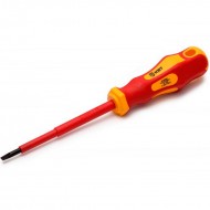 КВТ Диэлектрическая отвертка шлиц 3х100, серия «ПРОФИ», 78608 KVT