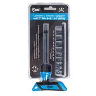 КВТ Отвертка Т-образная со сменными головками серии МАСТЕР, 11 предметов, 78710 KVT