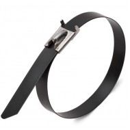 КВТ Стяжки стальные СКС-П (304) 7,9х400 (10шт.) с полимерным покрытием 78734 (цена за уп.) KVT