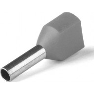 КВТ Наконечник штыревой втулочный двойной НШВИ(2) 4.0-12 (мин партия 100 шт.) 47508 / 79470 KVT