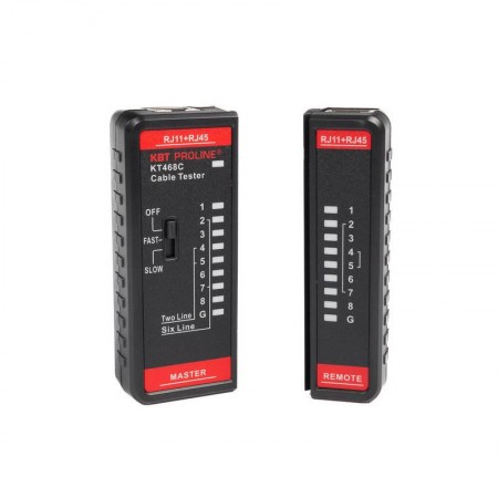 КВТ LAN-тестер кабельный KT 468С серия PROLINE 88552 KVT КВТ LAN-тестер кабельный KT 468С серия PROLINE 88552 KVT